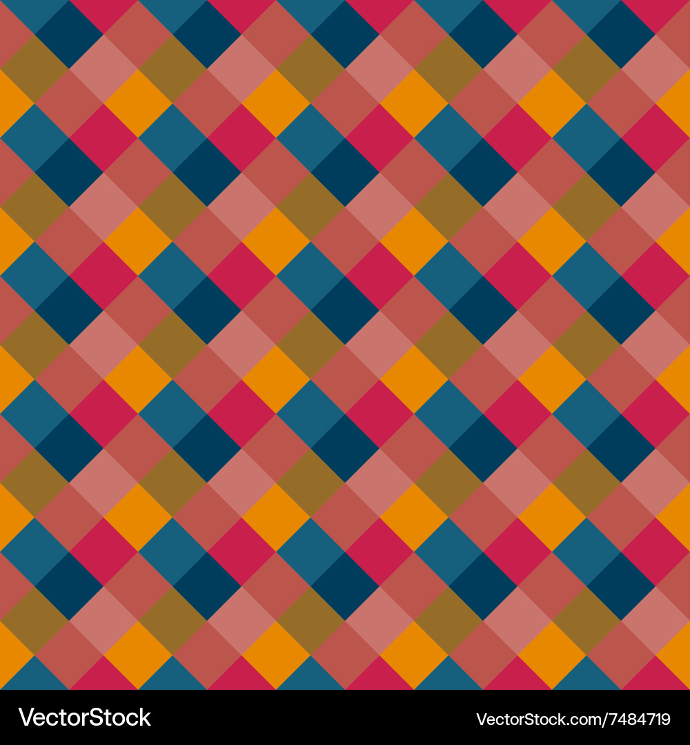 Seamless geometric pattern diagonal square Vector Image