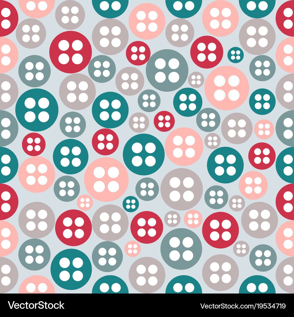 Texture from round form of buttons for seamless Vector Image