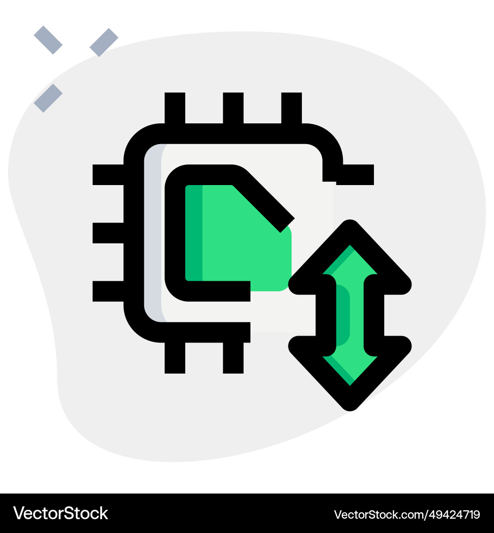 Transferring information with use of microchip vector image