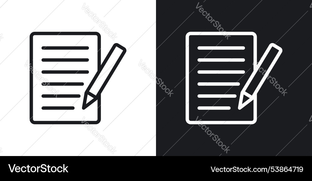 Writing icon set Writing icon set vector image
