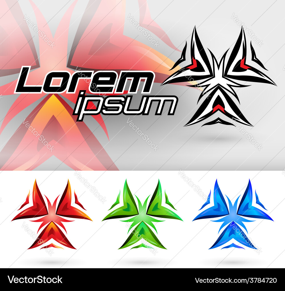 Abstract element form vector image