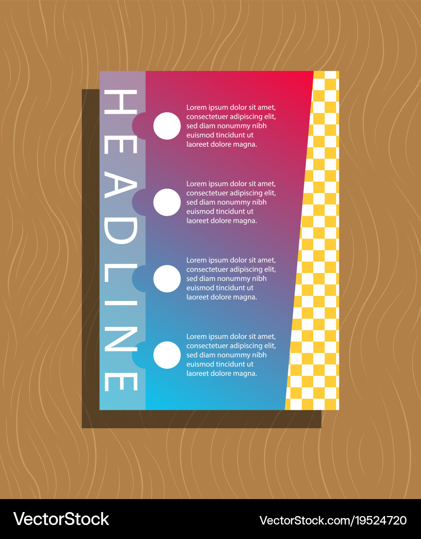 Abstract layout background set for art template vector image