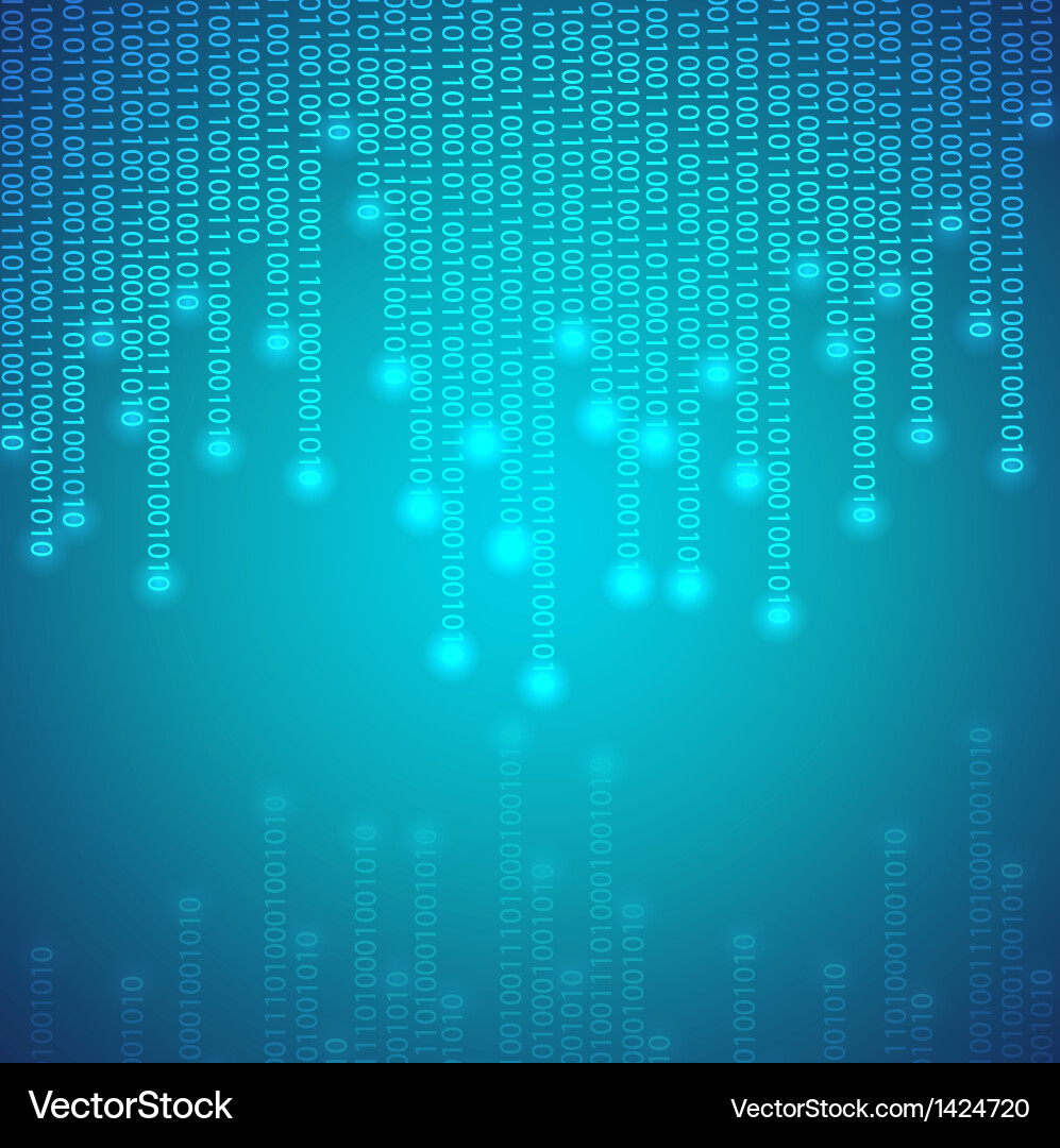 Binary Code Background vector image
