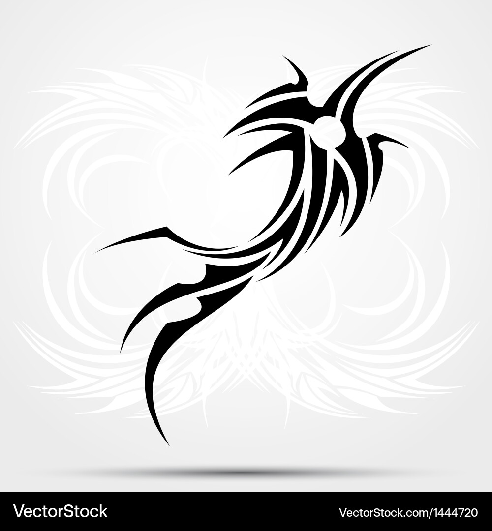 Bold Tribal Tattoo Vector Image