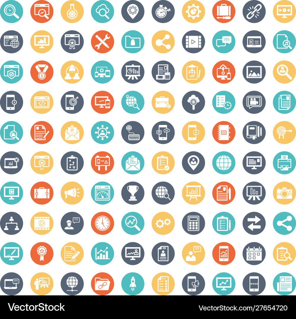 Digital system icons set every single icon vector image