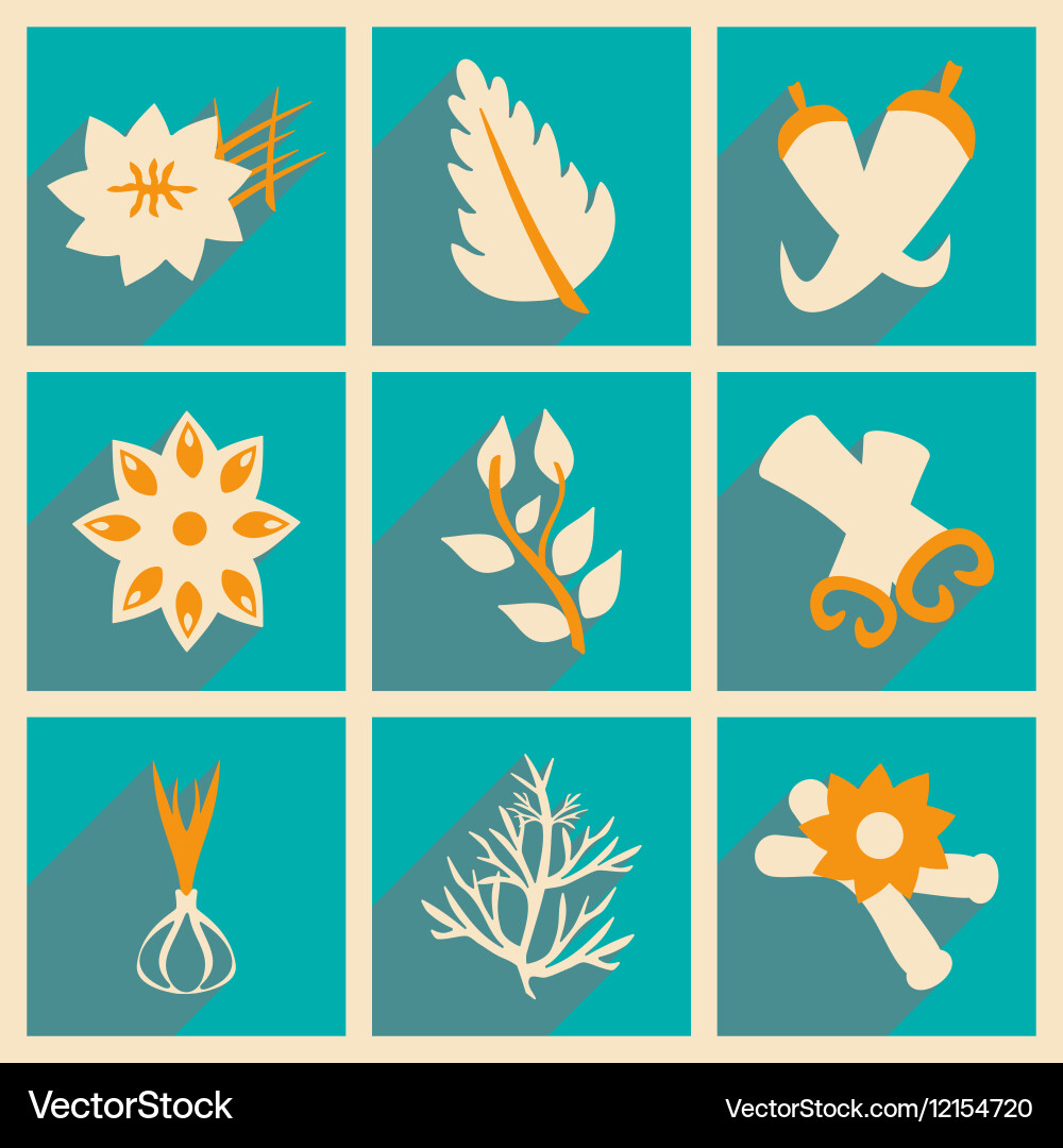 Flat with shadow concept and mobile application Vector Image
