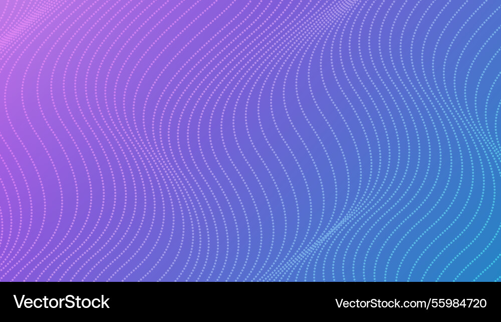 Halftone particle waves flowing on gradient Halftone particle waves flowing on gradient Vector Image