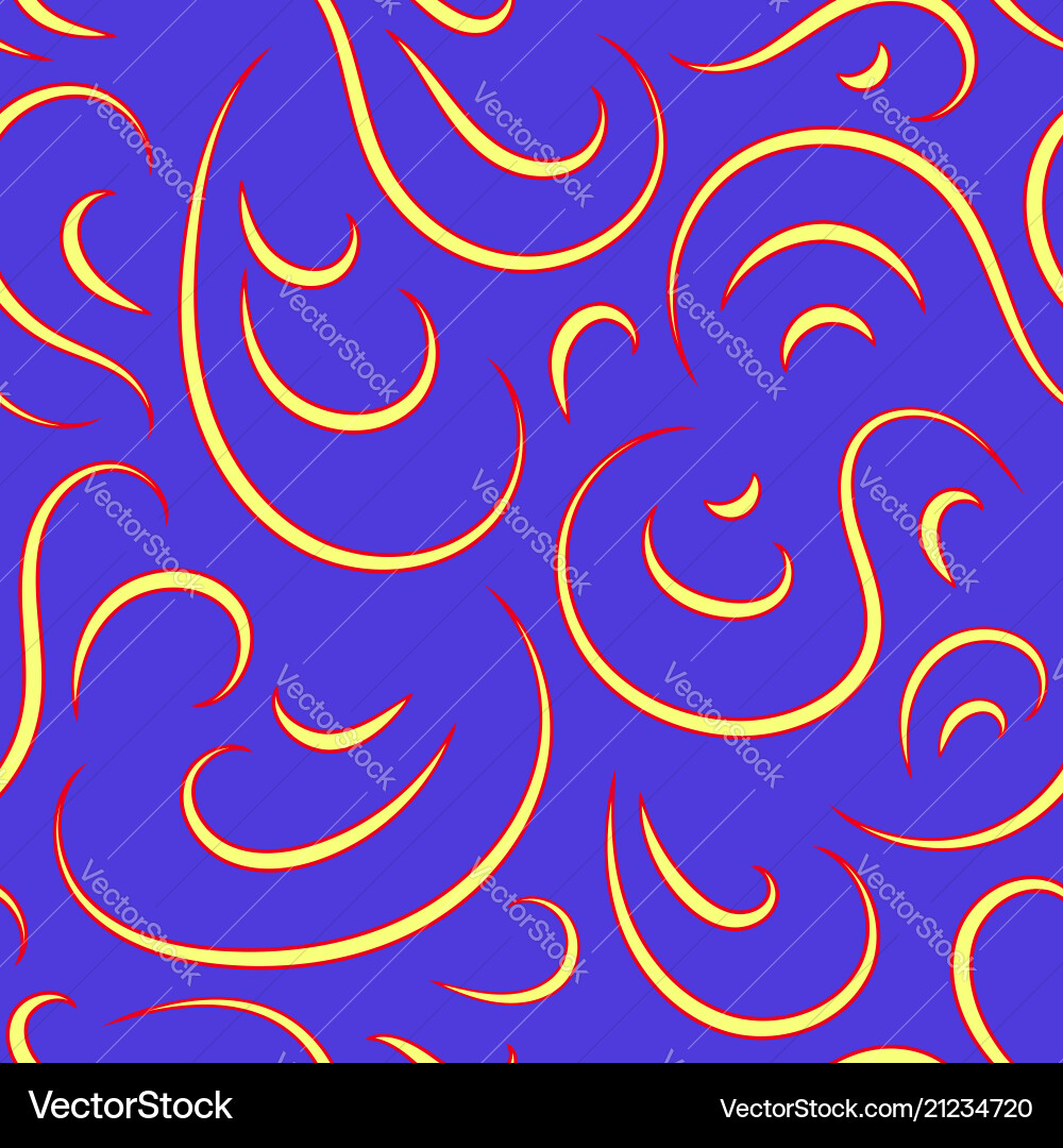 Ornate Curl Pattern vector image