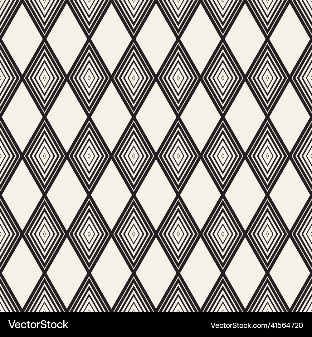 Seamless pattern repeating geometric elements vector image