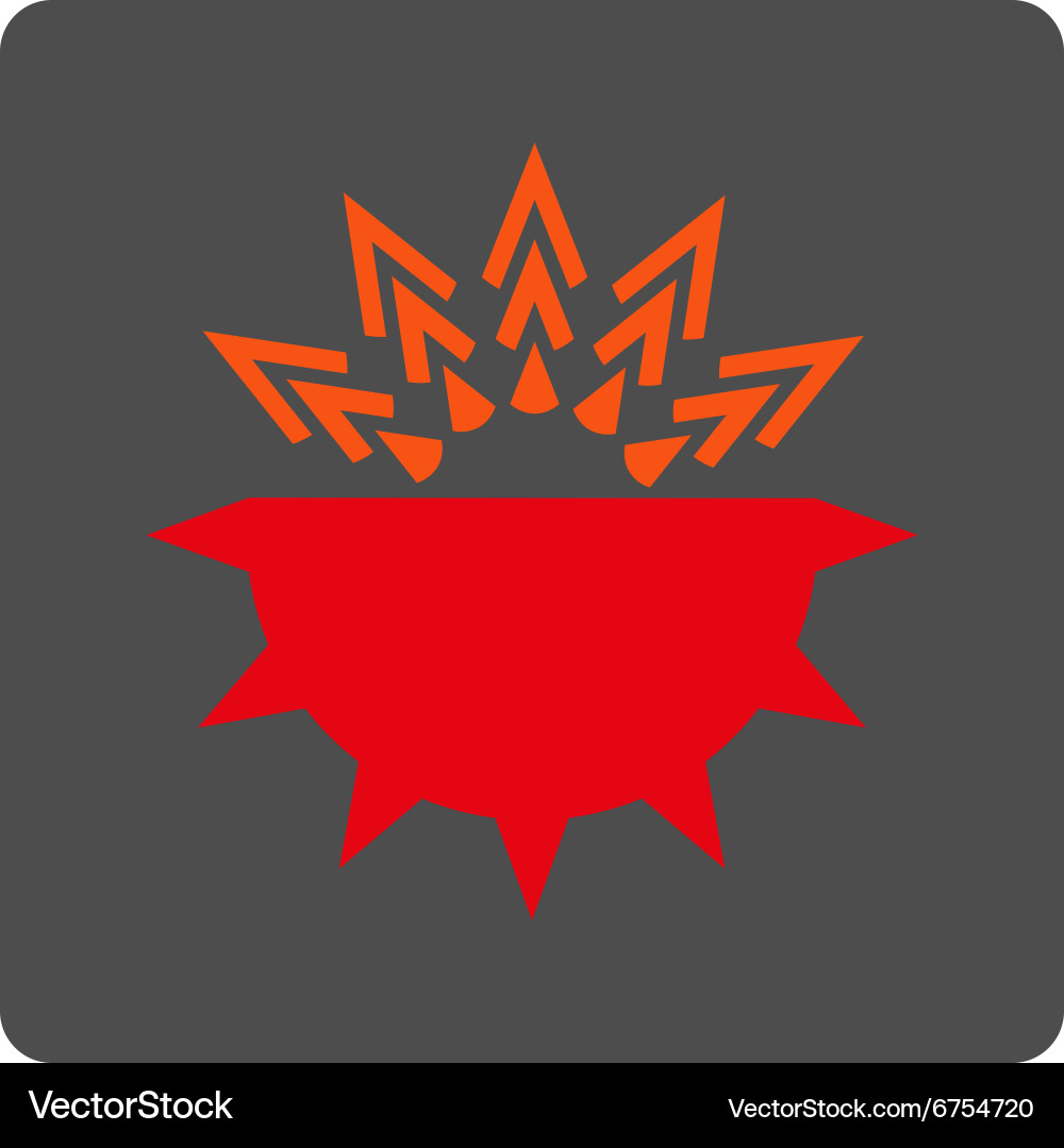 Viral structure rounded square button Vector Image