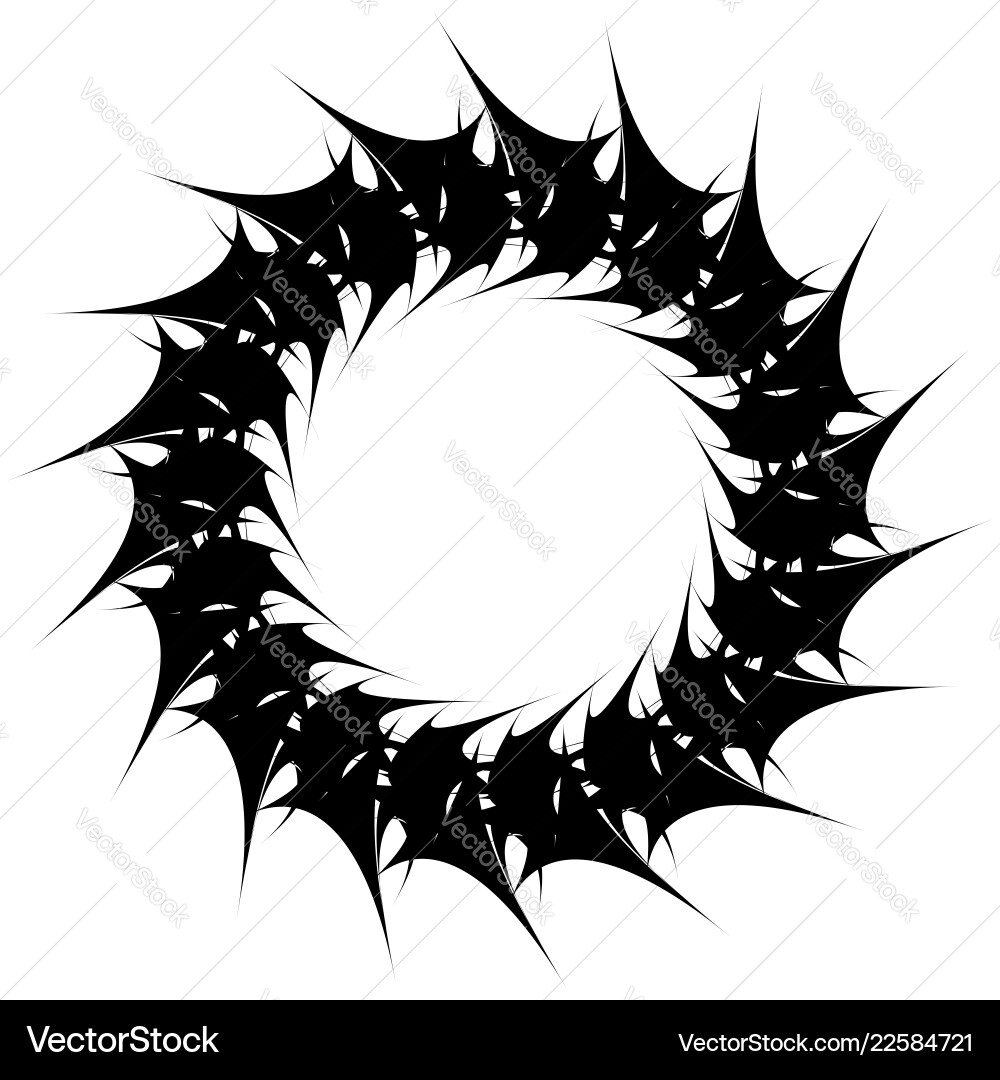 Abstract concentric mandala motif design element Abstract concentric mandala motif design element vector image