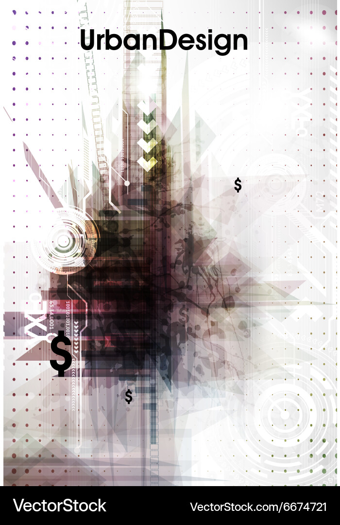Abstract techno background Vector Image