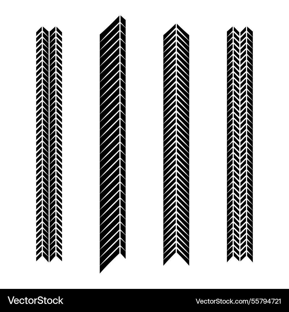 Arrow pattern lines set Arrow pattern lines set vector image