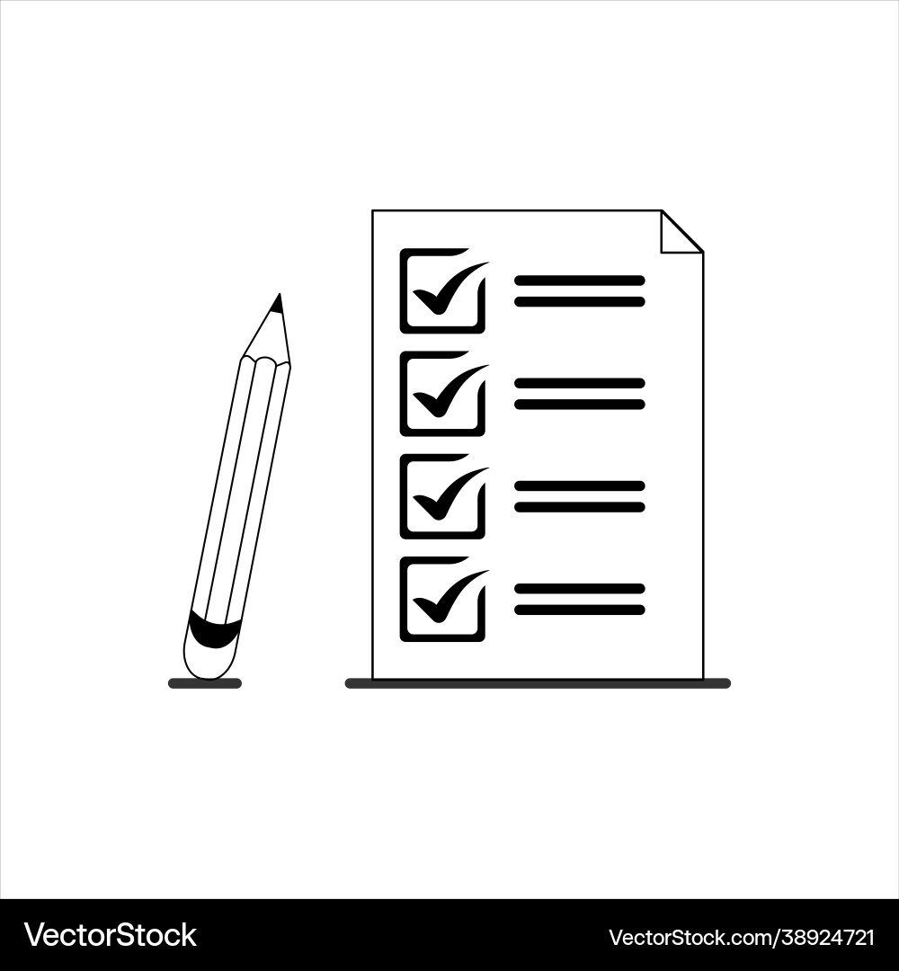 Clipboard and check marks vector image