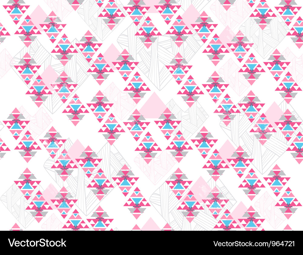 Geometric Aztec Pattern Vector Image