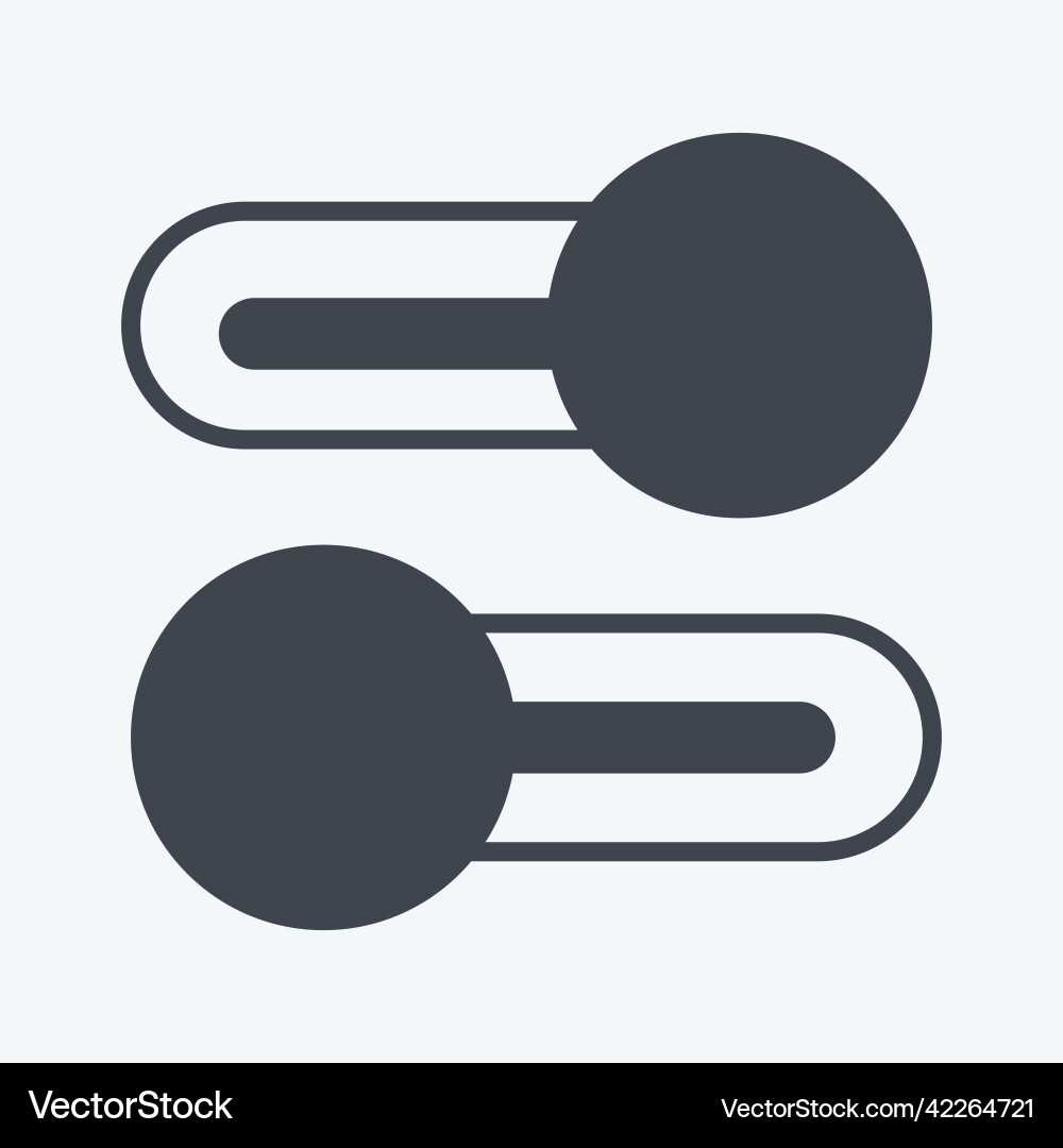 Icon multiple switches suitable for web interface Vector Image