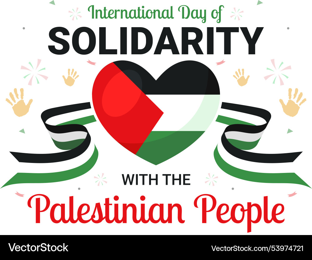 International day of solidarity Royalty Free Vector Image