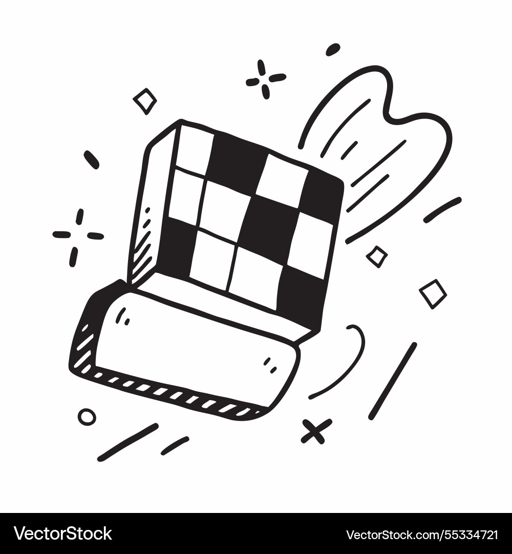 Retro checker seamless pattern with colorful Vector Image
