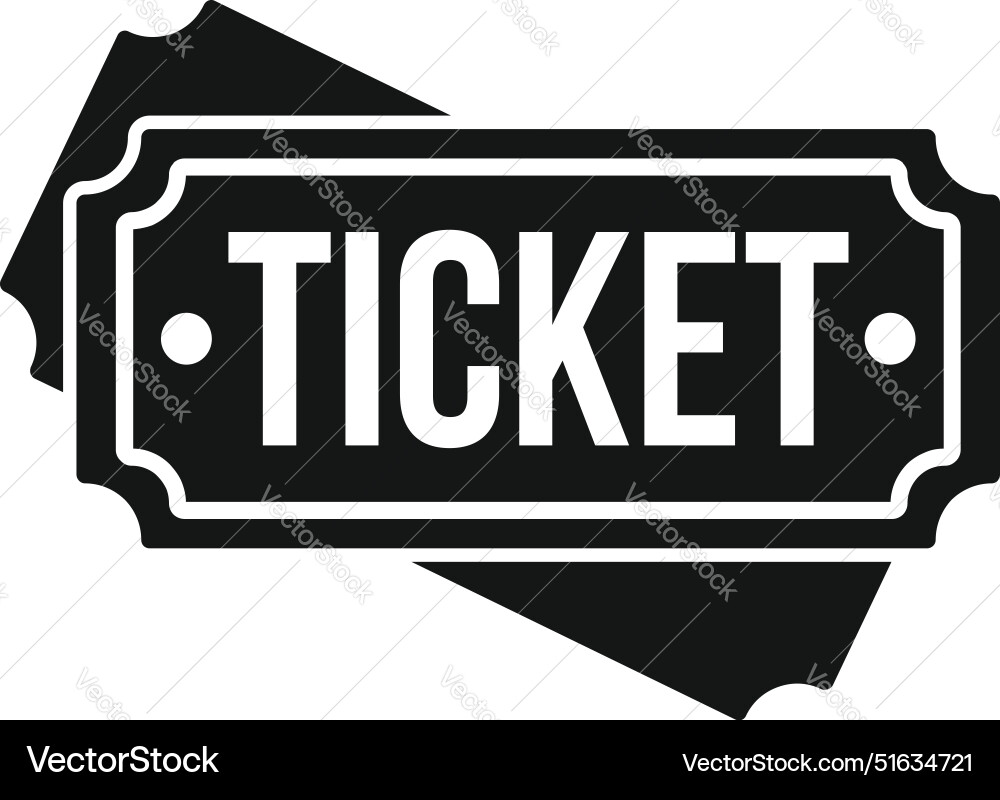 Two tickets are lying overlapped creating Vector Image
