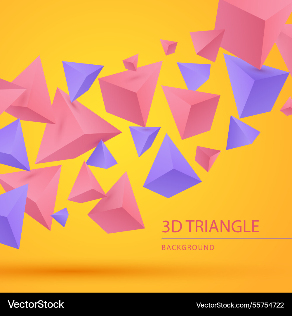 Abstract background with triangular shapes vector image