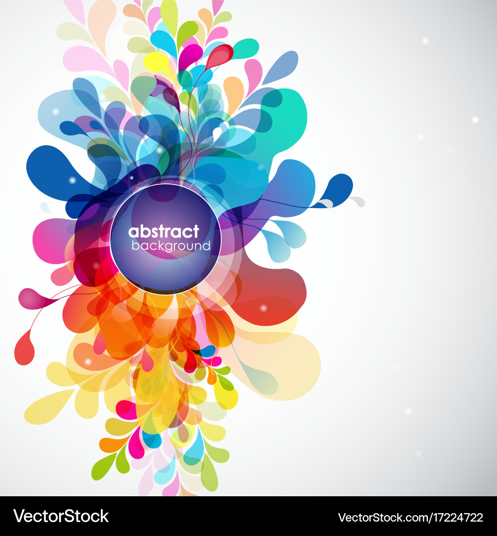 Abstract colored background with shapes Vector Image