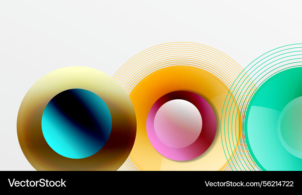 Abstract composition featuring overlapping Abstract composition featuring overlapping Vector Image