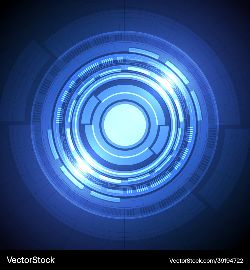Abstract overlap circle digital background smart Abstract overlap circle digital background smart vector image