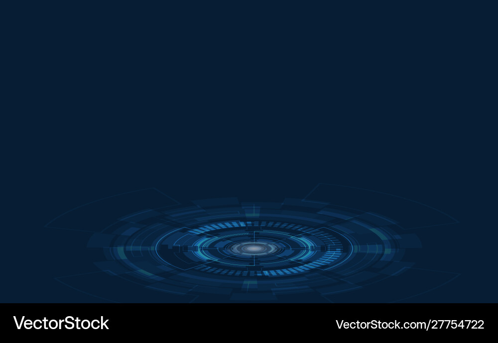Abstract Tech Background - Light & Circuits vector image