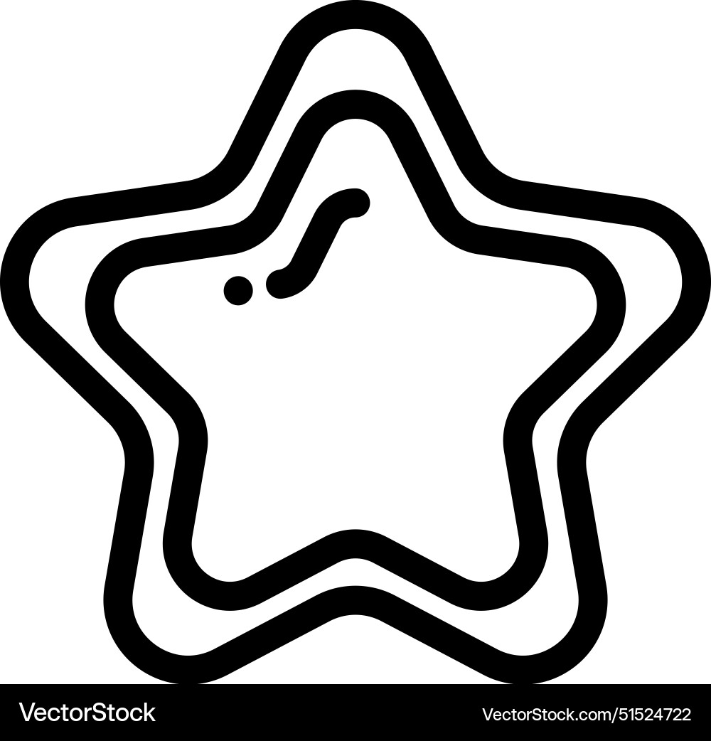Biscuit icon thin linear style design isolated Biscuit icon thin linear style design isolated vector image