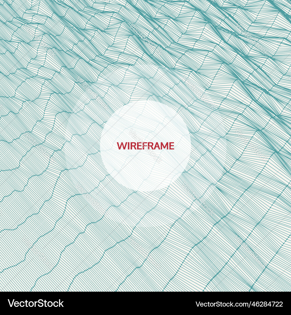 Network background connection structure wireframe Network background connection structure wireframe vector image