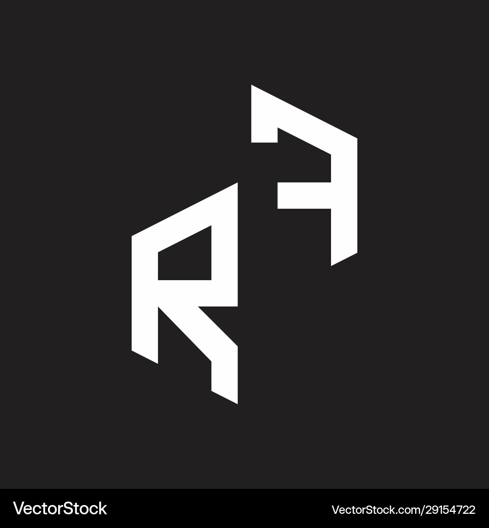 Rf initial letters logo monogram with up to down Rf initial letters logo monogram with up to down vector image