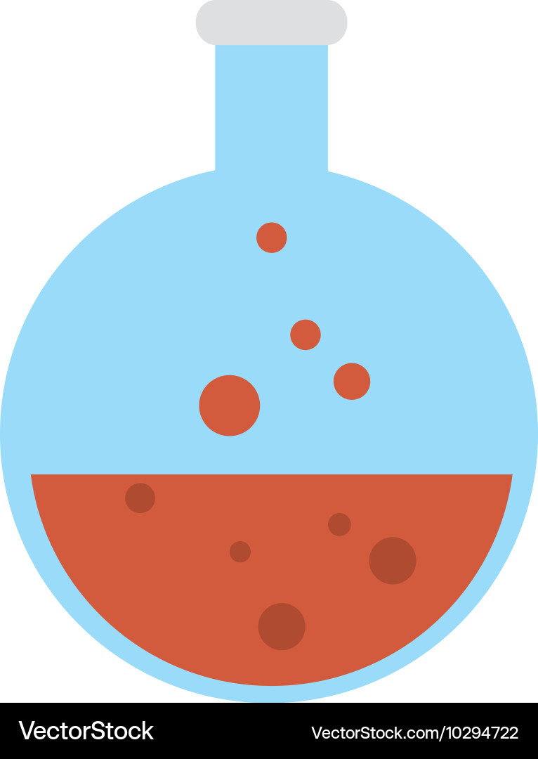 Round bottom flask icon Vector Image