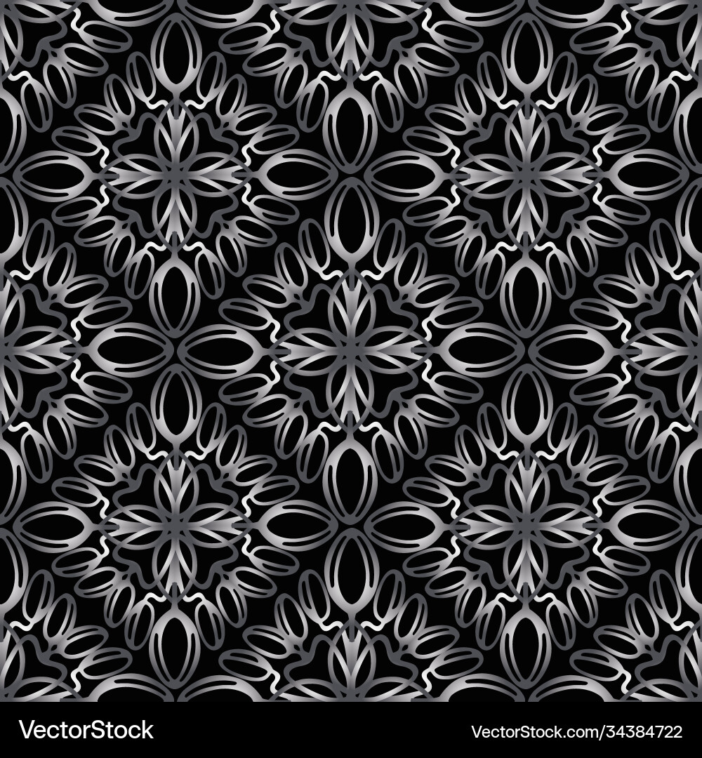 Seamless pattern geometric abstract elements Vector Image