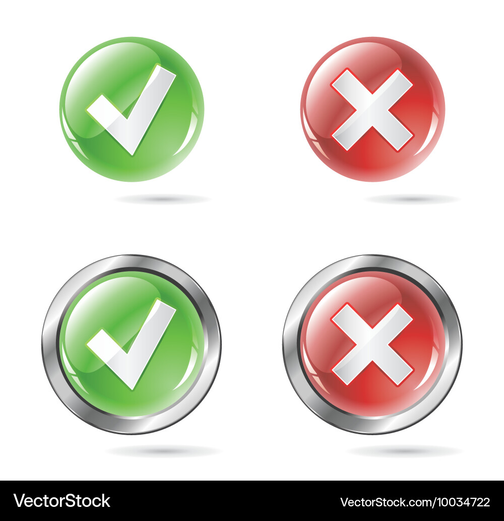 Shiny Button Icons vector image
