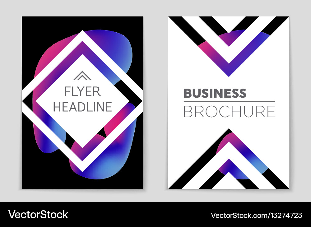 Abstract layout background set for art vector image