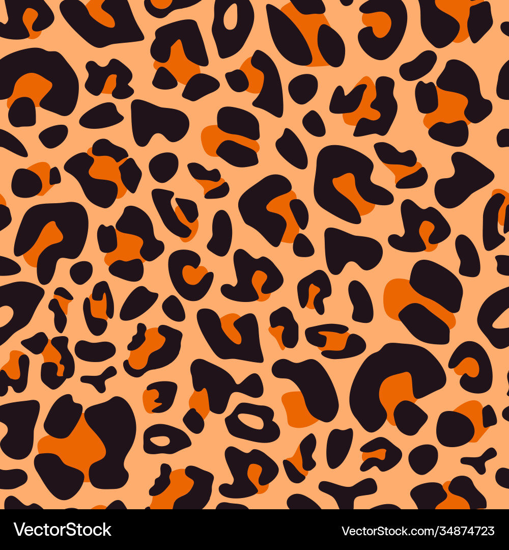Animal leopard abstract seamless pattern print Vector Image