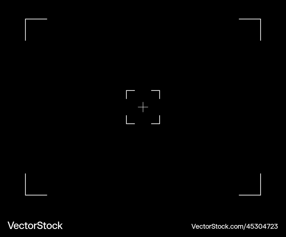 Black background with simple camera Black background with simple camera vector image