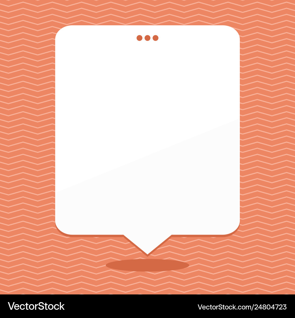 Blank rectangular shape speech bubble with 3 punch Blank rectangular shape speech bubble with 3 punch vector image