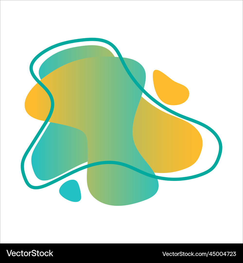 Blob gradient for template vector image