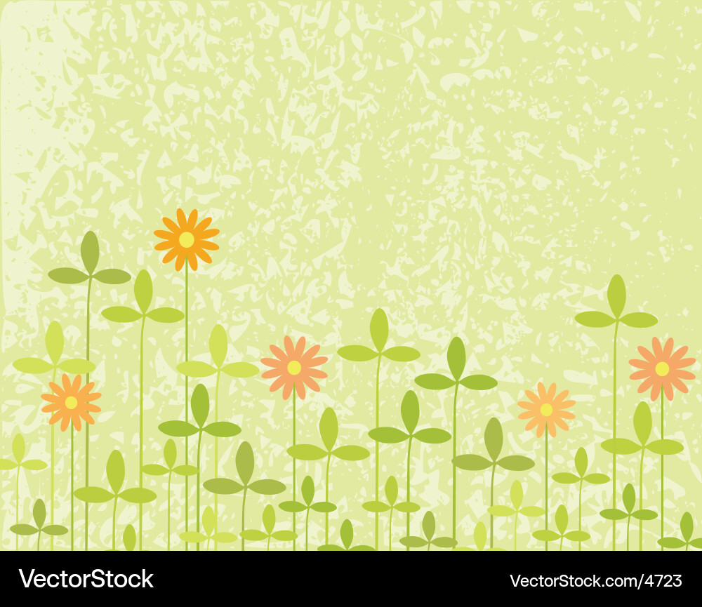 Clover Meadow Background Vector Image