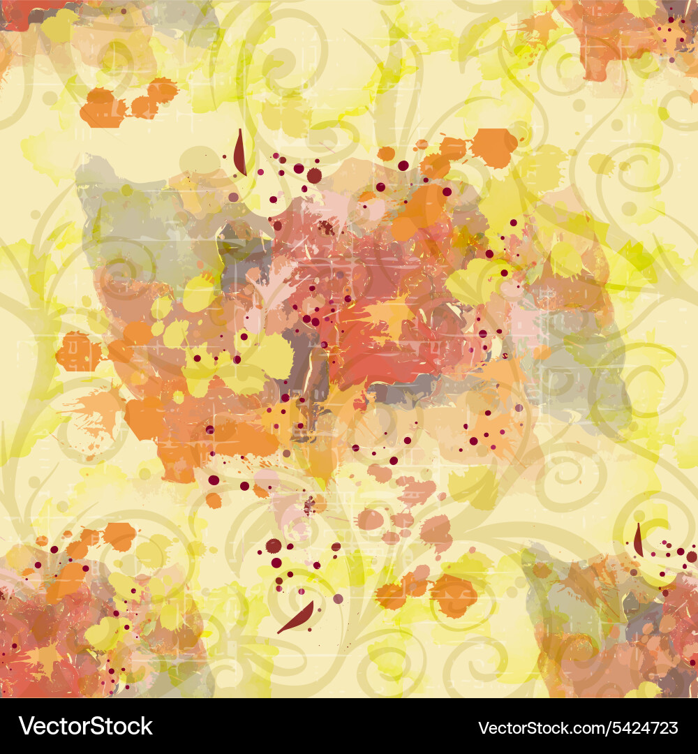 Colorful pattern with splashes vector image