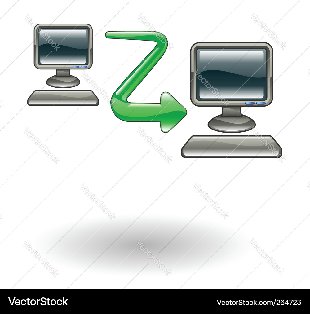Computer Connection vector image