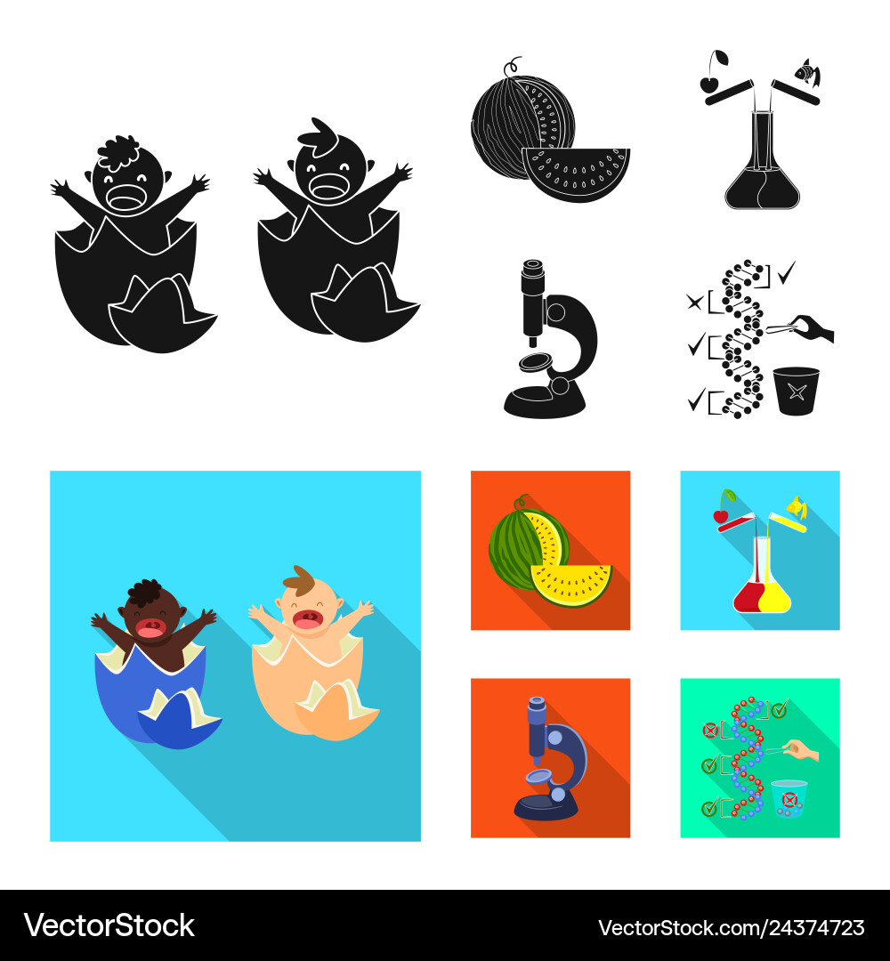 Design of test and synthetic icon set Design of test and synthetic icon set vector image