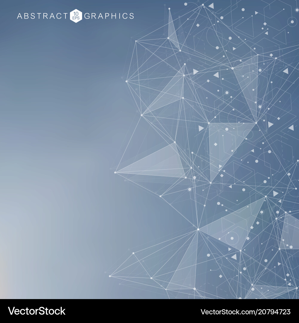 Geometric abstract background with connected line Geometric abstract background with connected line vector image