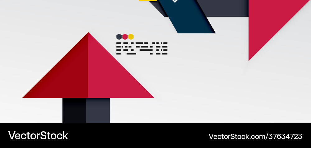Shiny color triangles and geometric shapes Vector Image