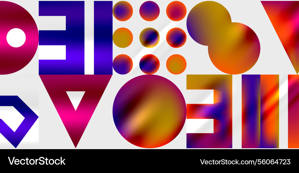 Simple shapes - circles triangles rectangles Simple shapes - circles triangles rectangles Vector Image