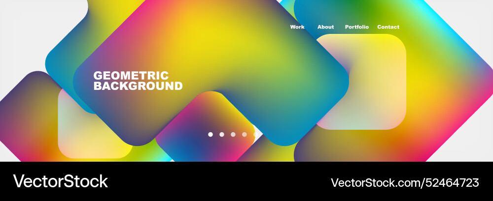 Square internet web page design template Square internet web page design template vector image