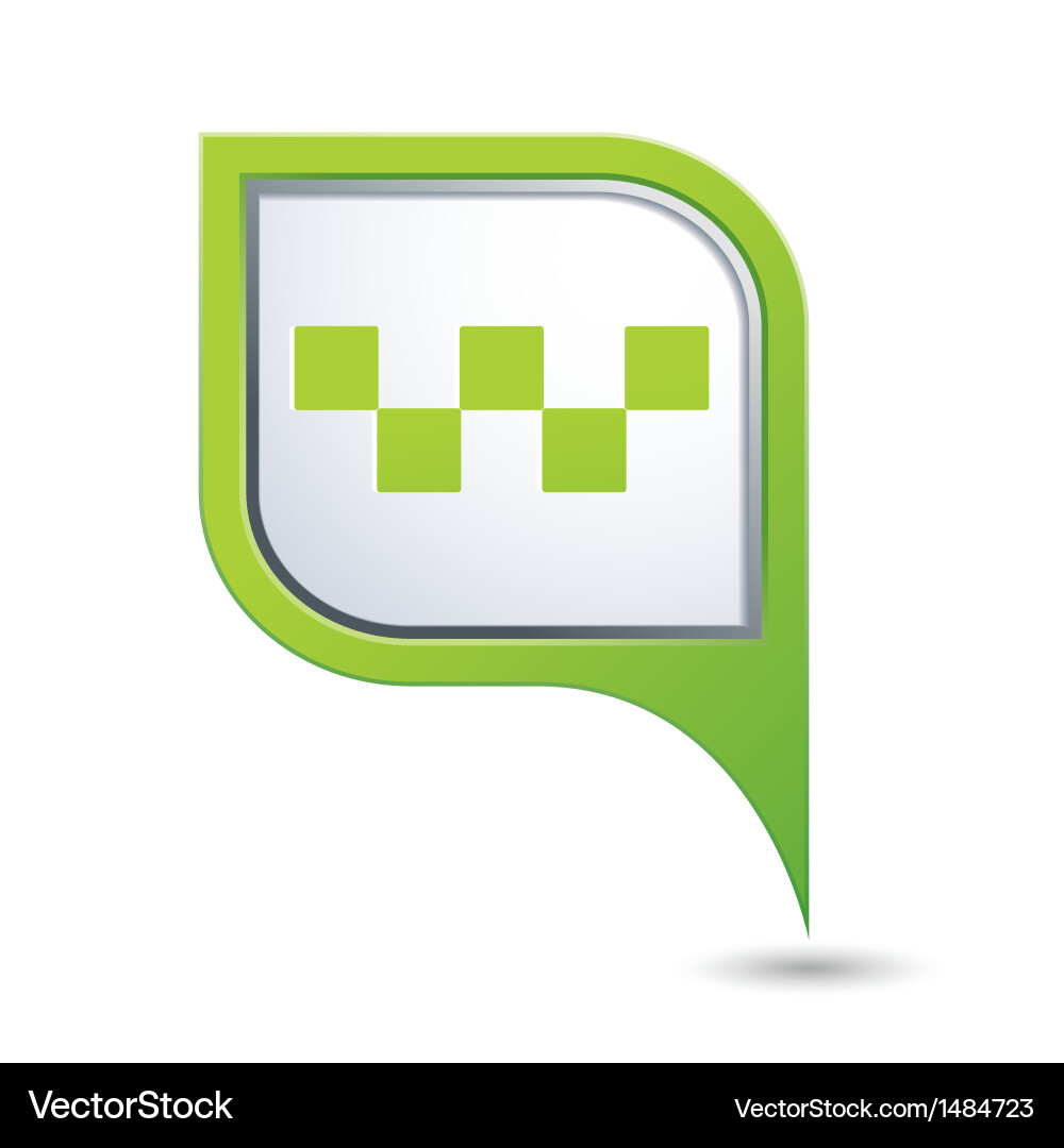 Taxi Pointer Icon vector image