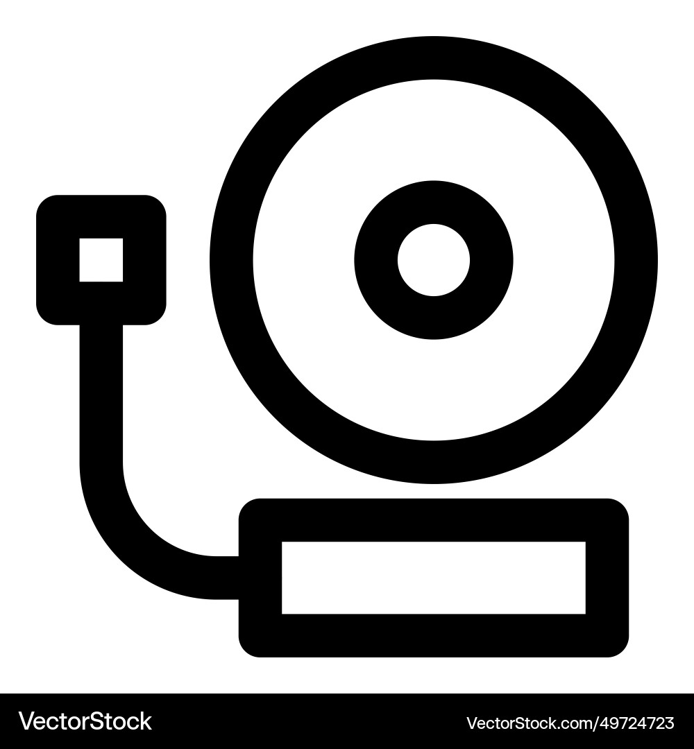 Using fire alarm to detect possible dangers Vector Image