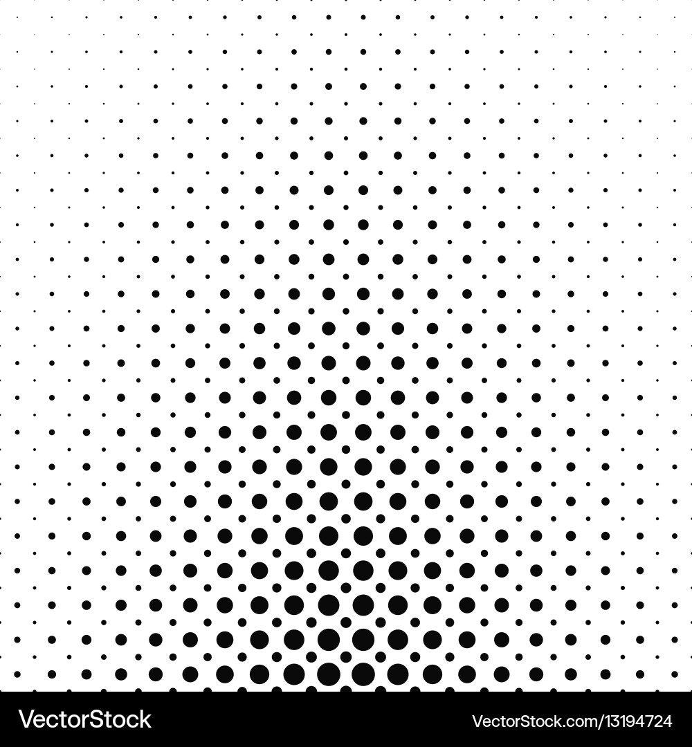 Abstract monochrome circle pattern background vector image
